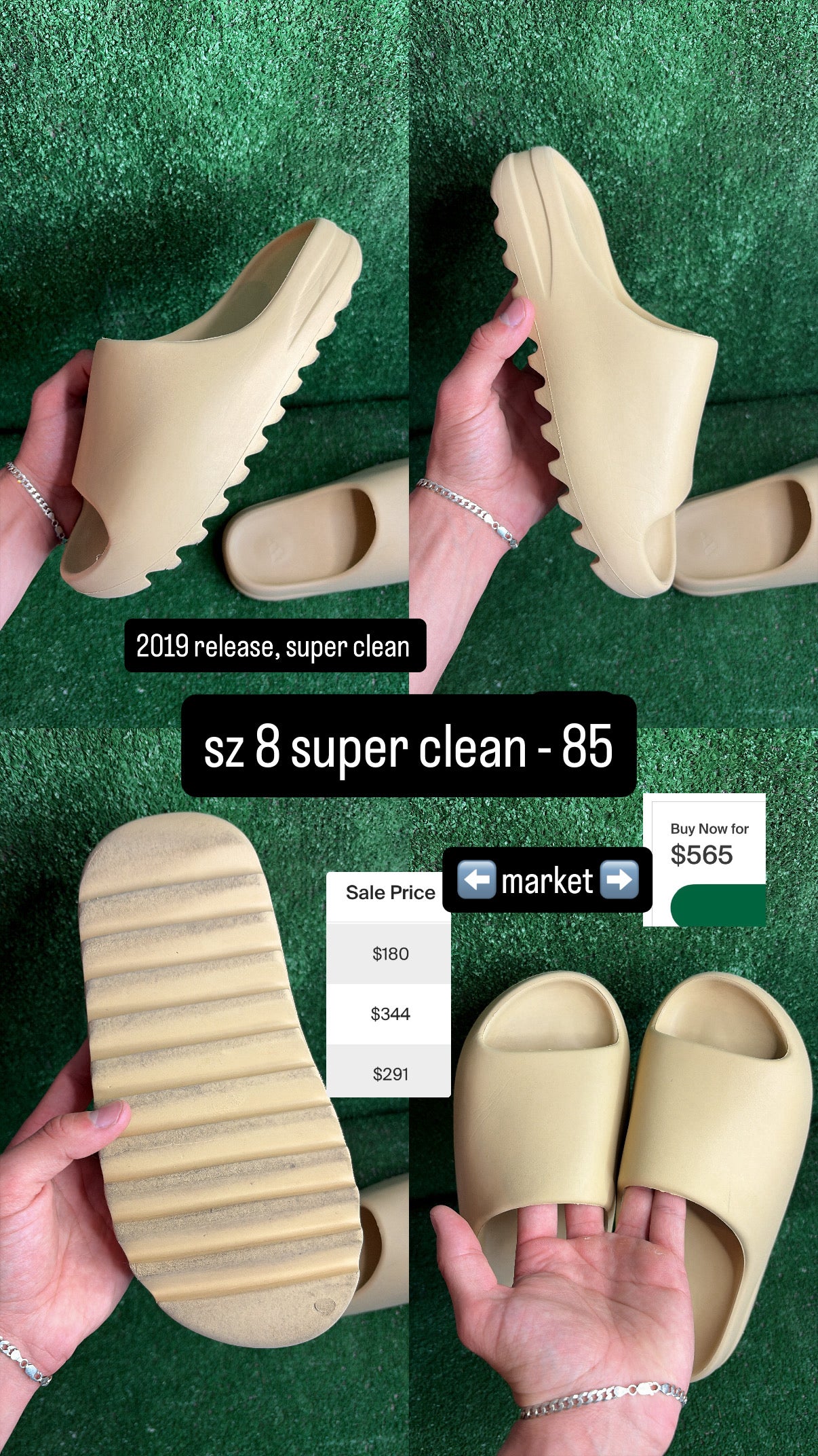 Yeezy Slide Pure Size 8 (2019)