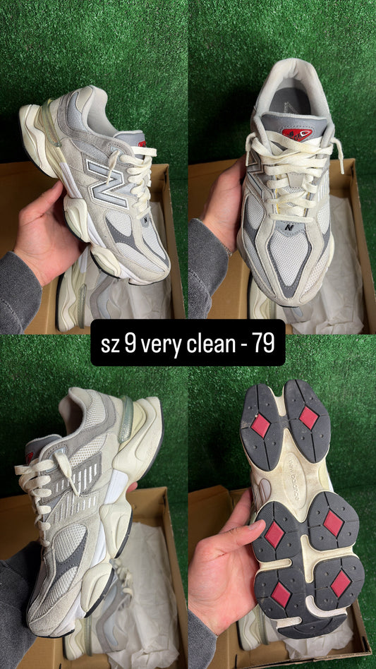 New Balance 9060 Raincloud Grey Size 9