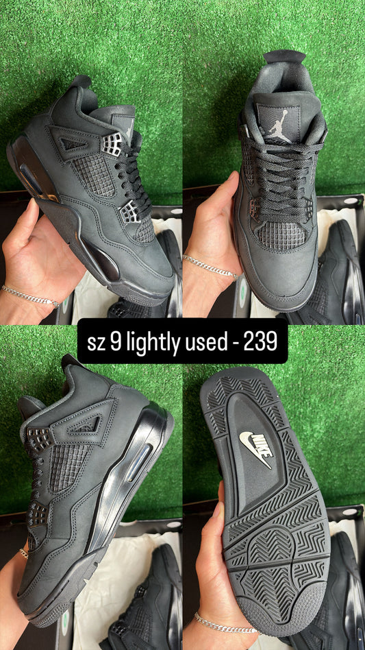 Jordan 4 Black Cat Size 9