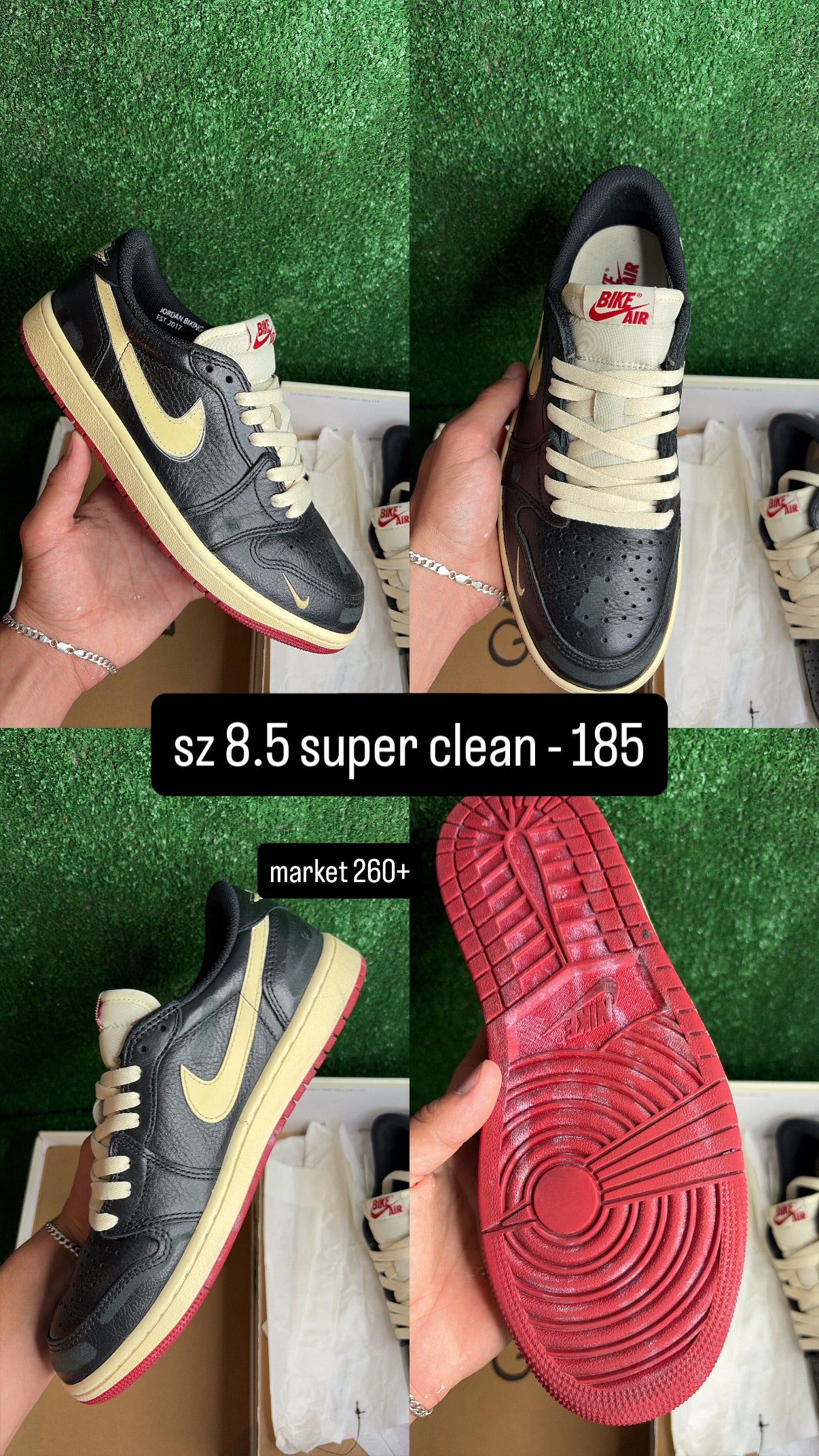 Jordan 1 Low Nigel Sylvester Better With Time Size 8.5