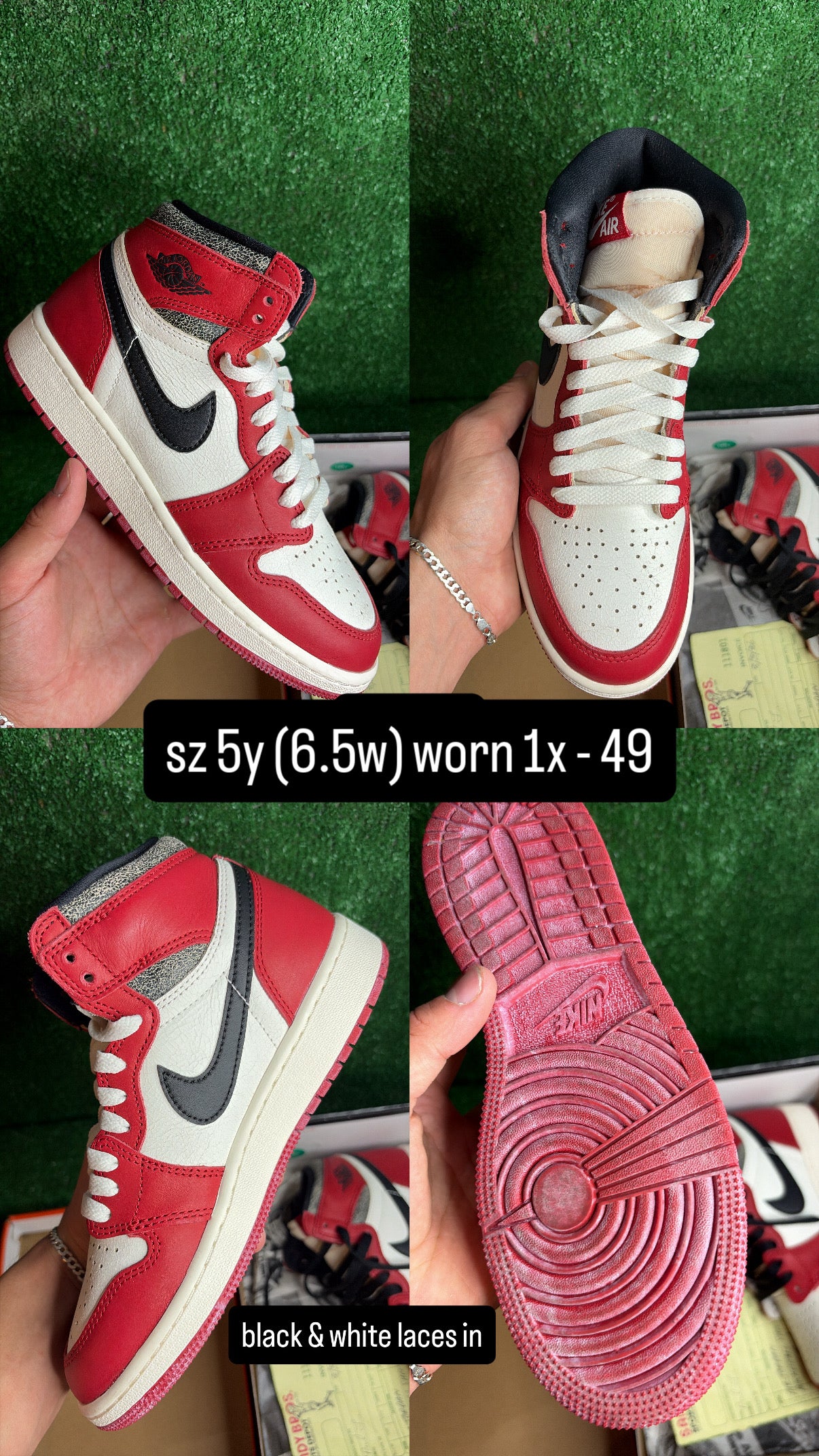 Jordan 1 Chicago Lost & Found Size 5y (6.5w)