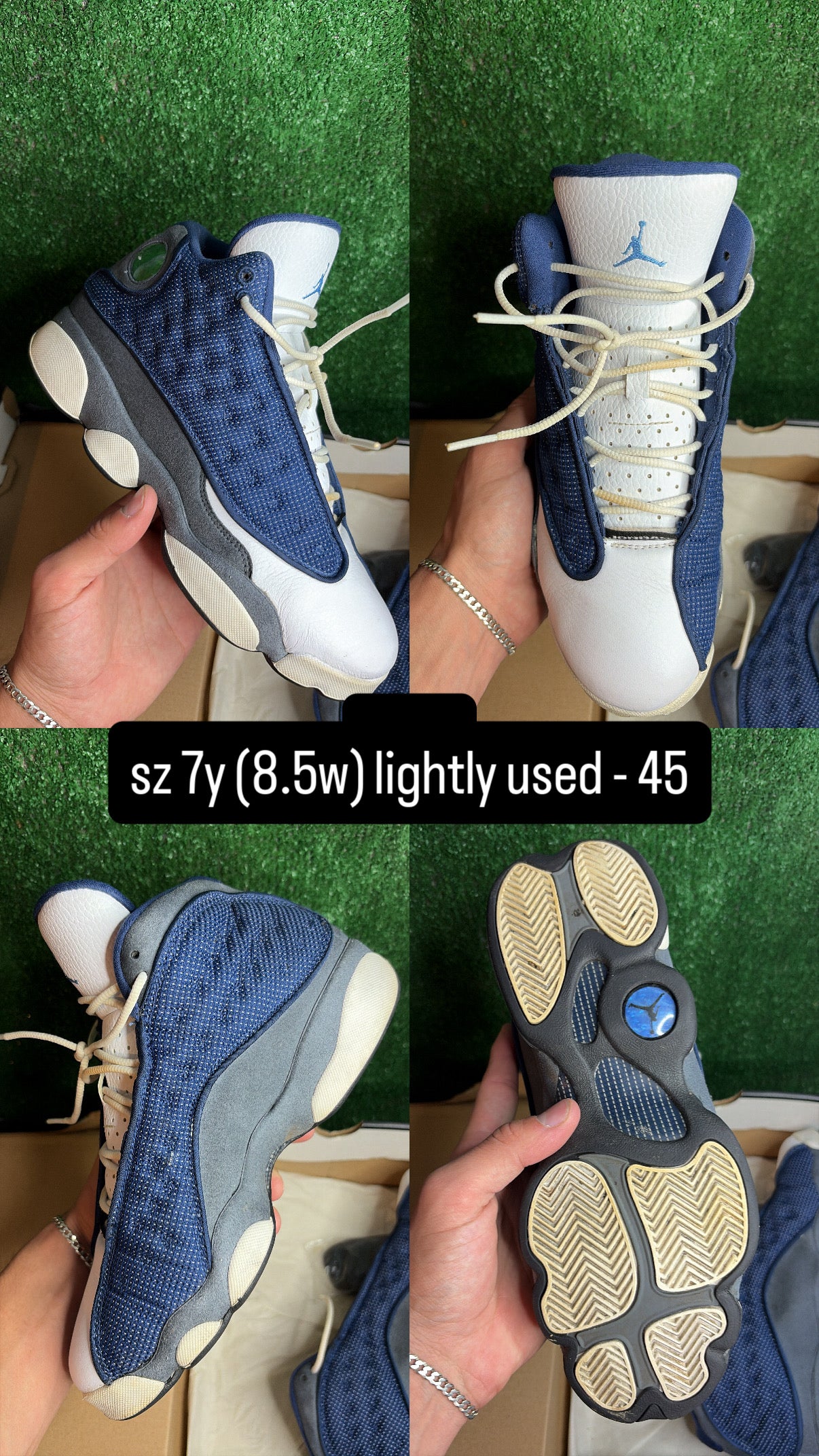 Jordan 13 Obsidian Size 7y (8.5w)