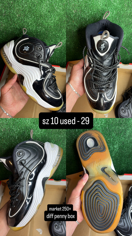 Nike Air Penny 2 Patent Black Size 10