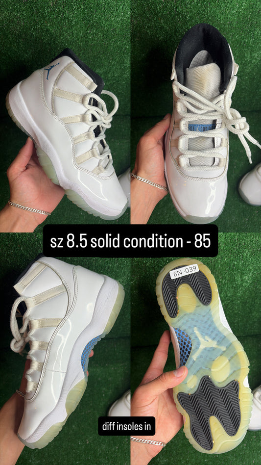 Jordan 11 Legend Blue Size 8.5