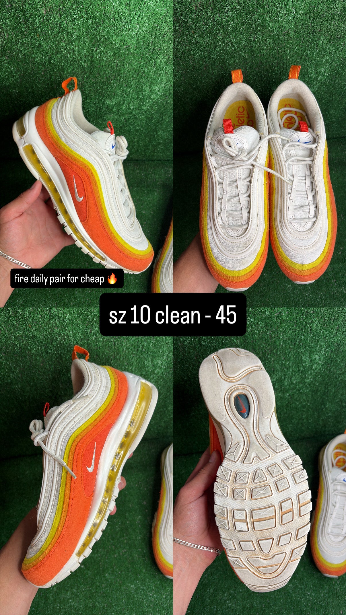 Nike Air Max 97 Orange Sunset Size 10