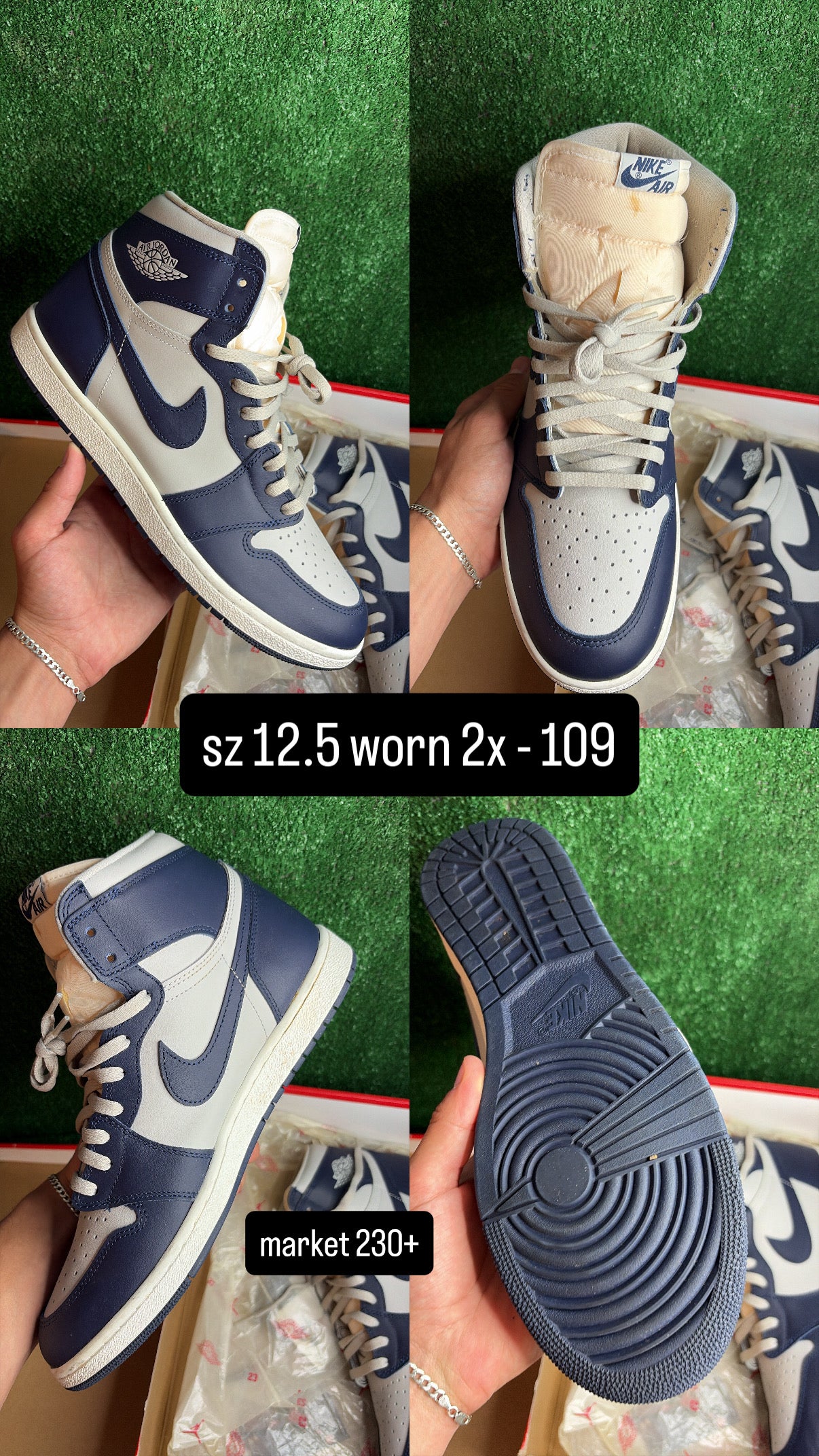 Jordan 1 High ‘85 Georgetown Size 12.5