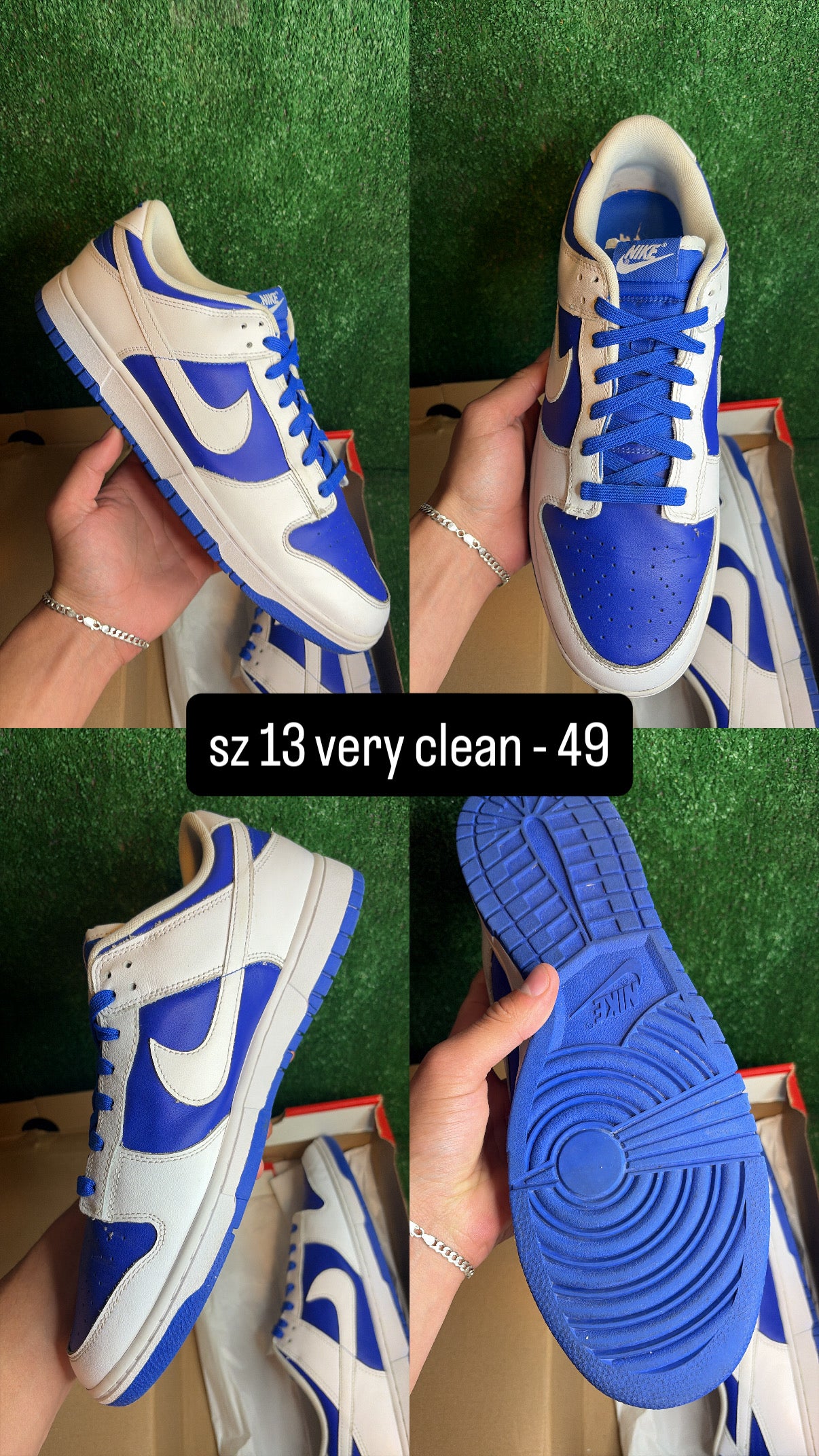 Nike Dunk Low Racer Blue Size 13
