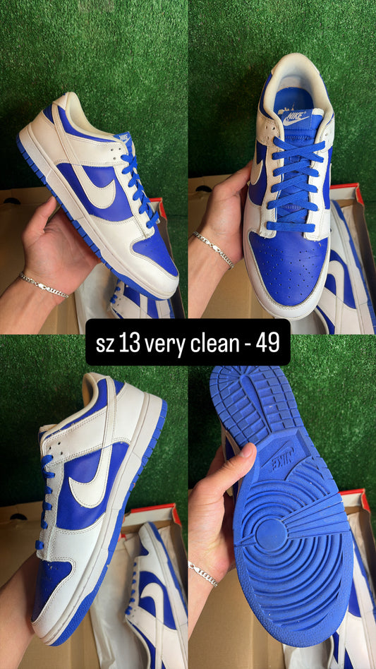 Nike Dunk Low Racer Blue Size 13