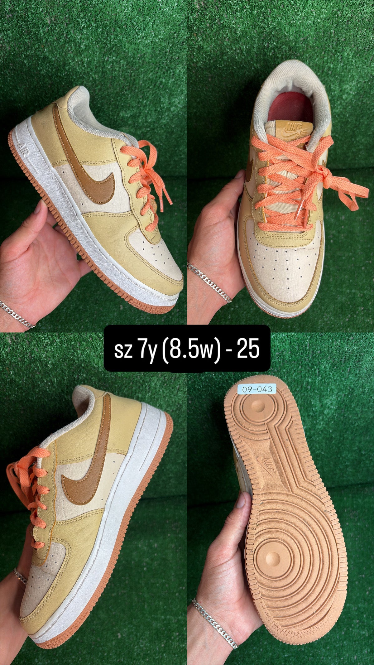 Nike Air Force 1 Low Dusty Peach Size 7y (8.5w)
