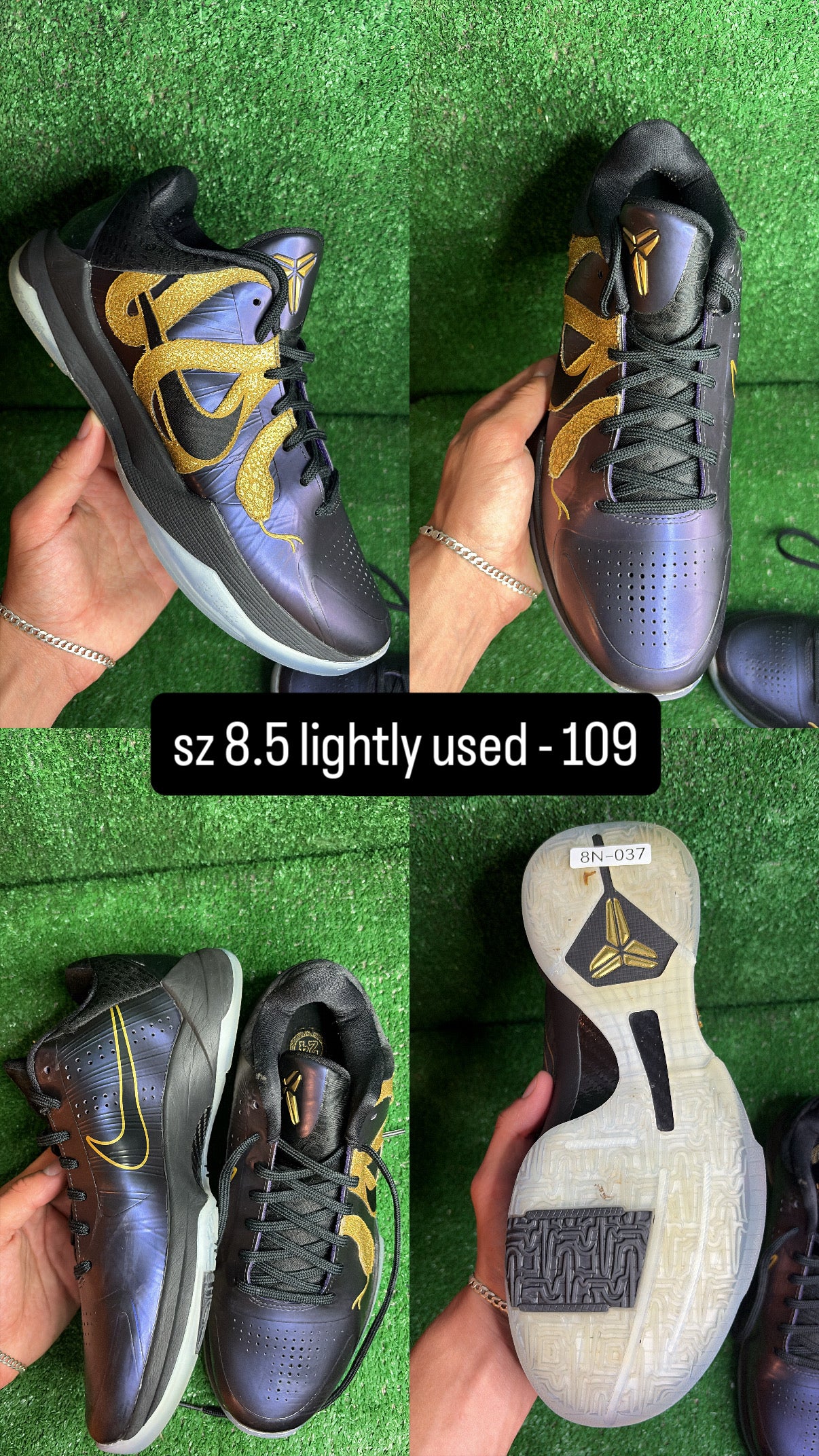 Kobe 5 Protro Eggplant Size 8.5