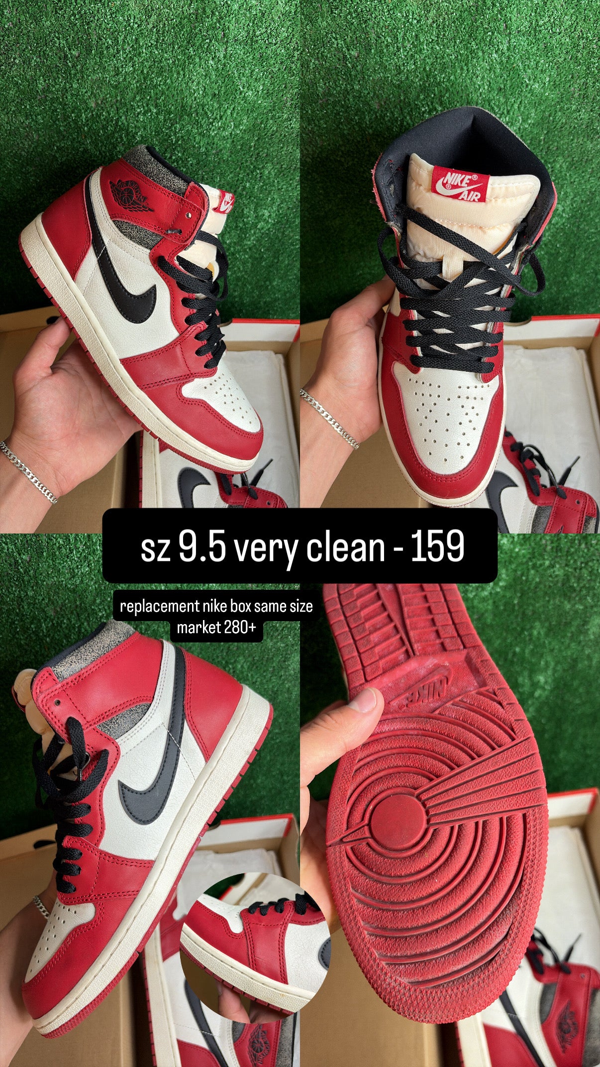Jordan 1 High Chicago Lost & Found Size 9.5