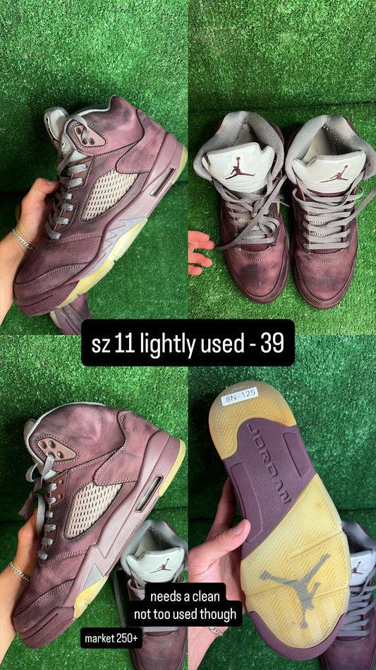 Jordan 5 Burgundy Size 11