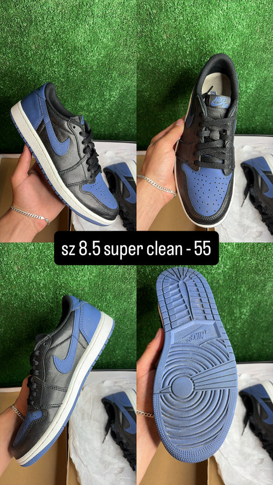 Jordan 1 Low Mystic Navy Size 8.5