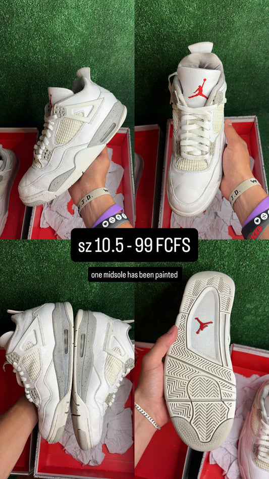 Jordan 4 White Oreo Size 10.5