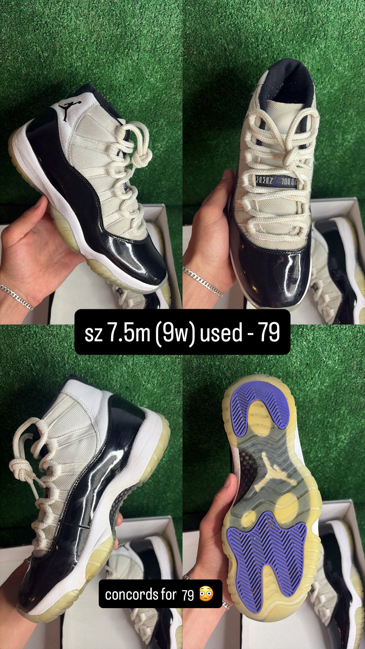 Jordan 11 Concord Size 7.5m (9w)