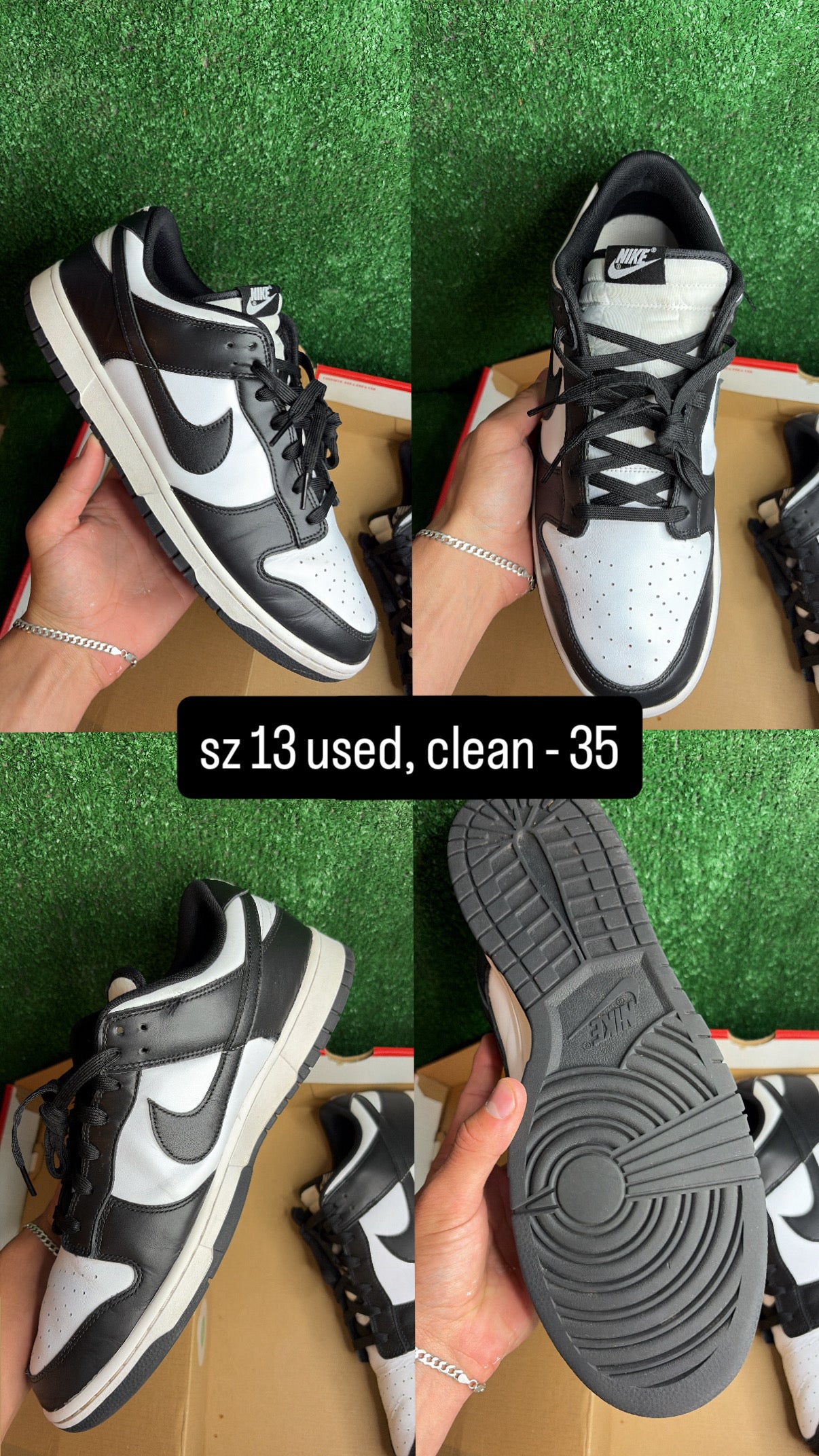 Nike Dunk Low Panda Size 13
