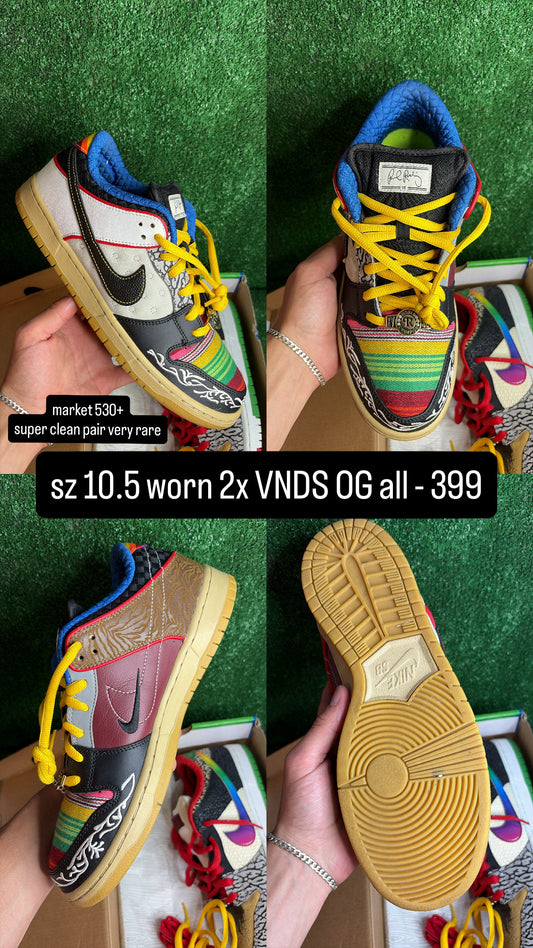 Nike SB Dunk Low What The Paul Size 10.5