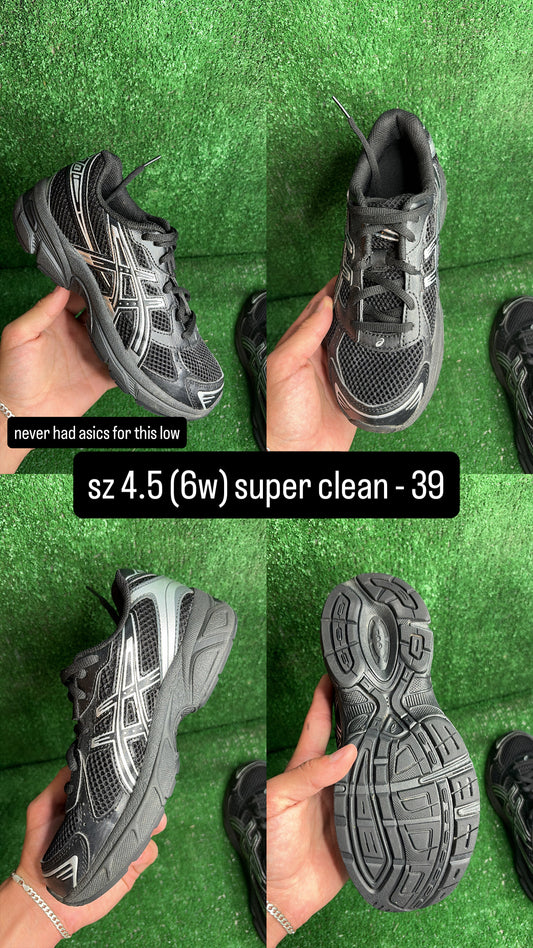 Asics 1130 Black Silver Size 4.5 (6w)