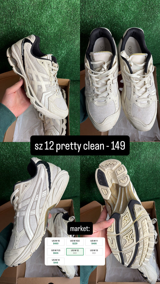 Asics Kayano 14 Imperfection Pack Cream Size 12