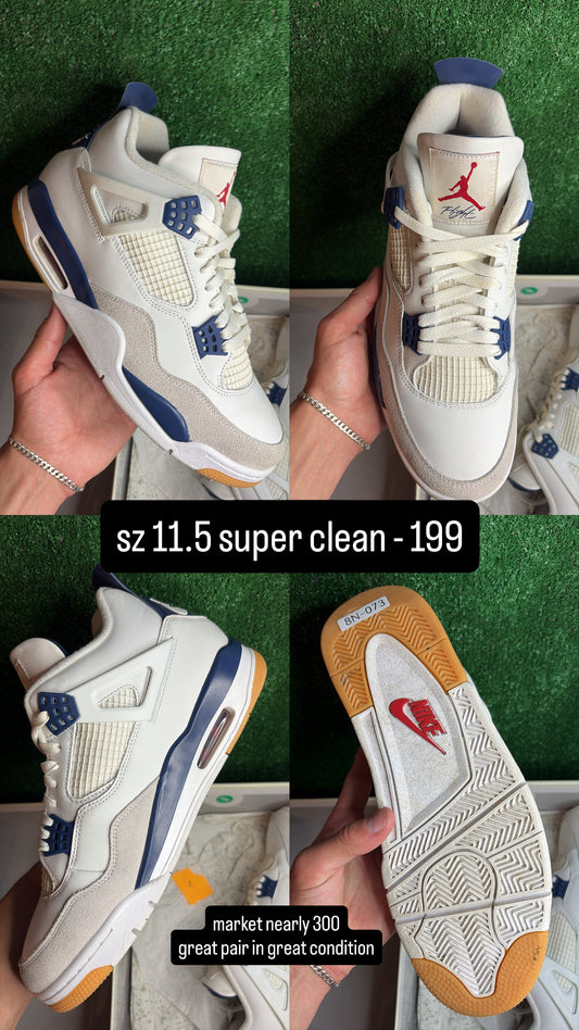 Jordan 4 SB Navy Size 11.5