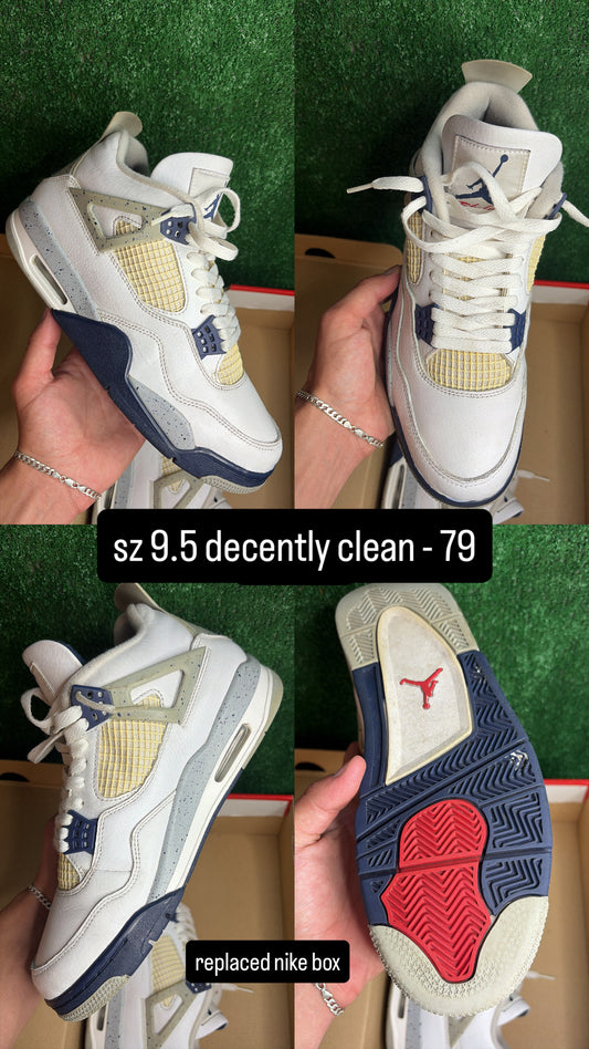 Jordan 4 Midnight Navy Size 9.5