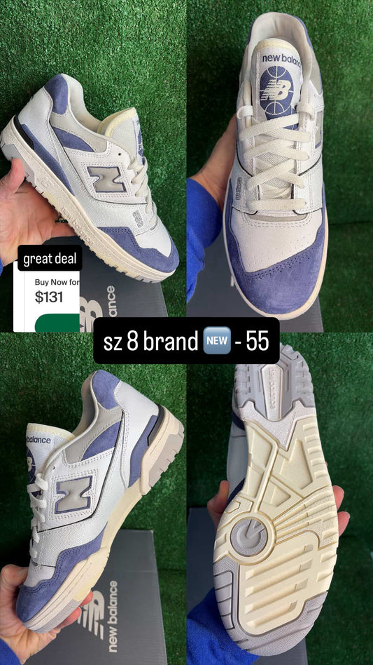 New Balance 550 White Dream Slate Size 8