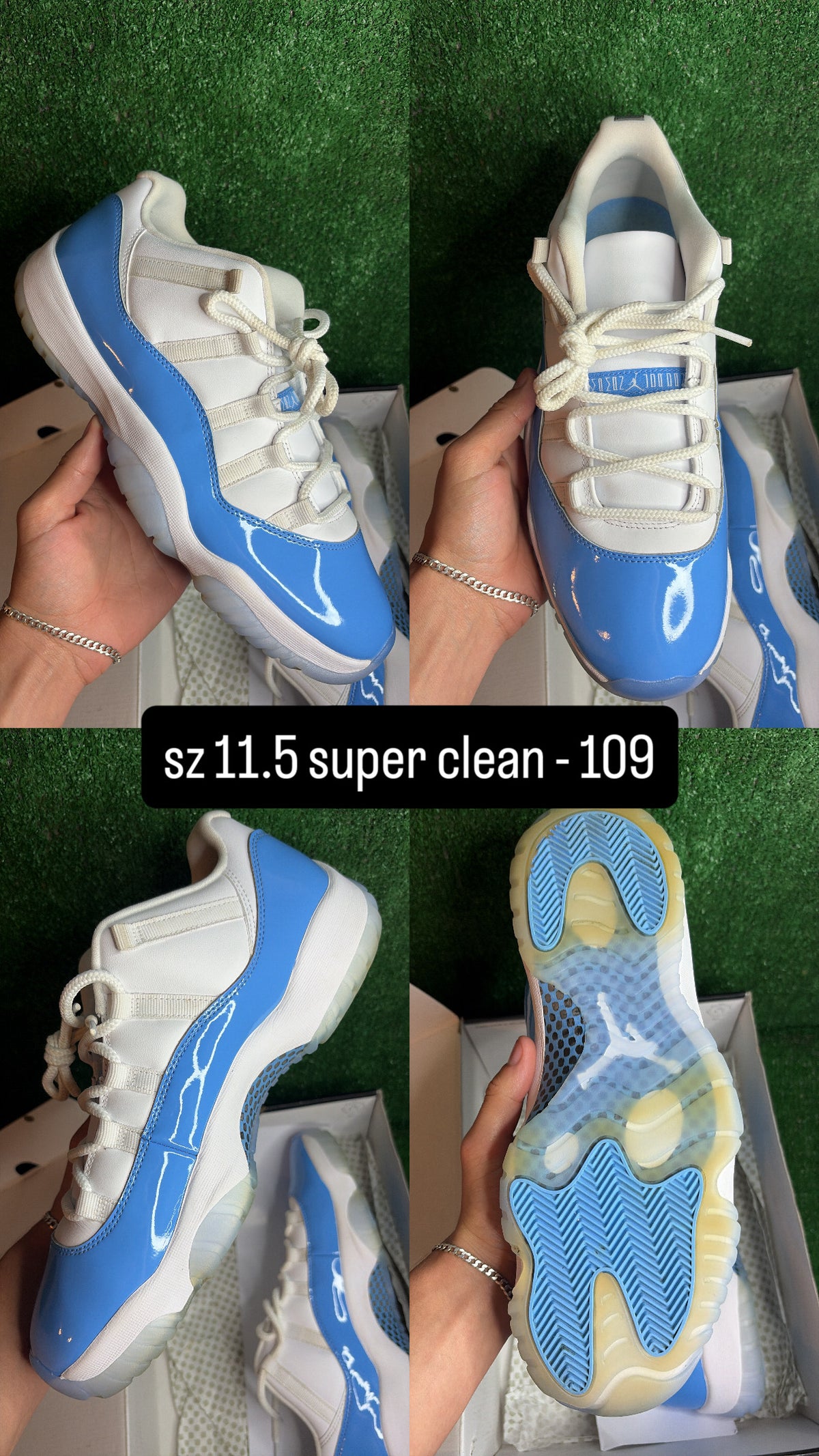 Jordan 11 Low University Blue Size 11.5