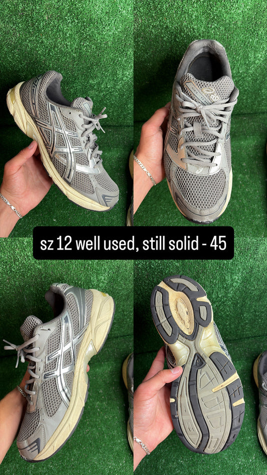 Asics 1130 Clay Grey Size 12