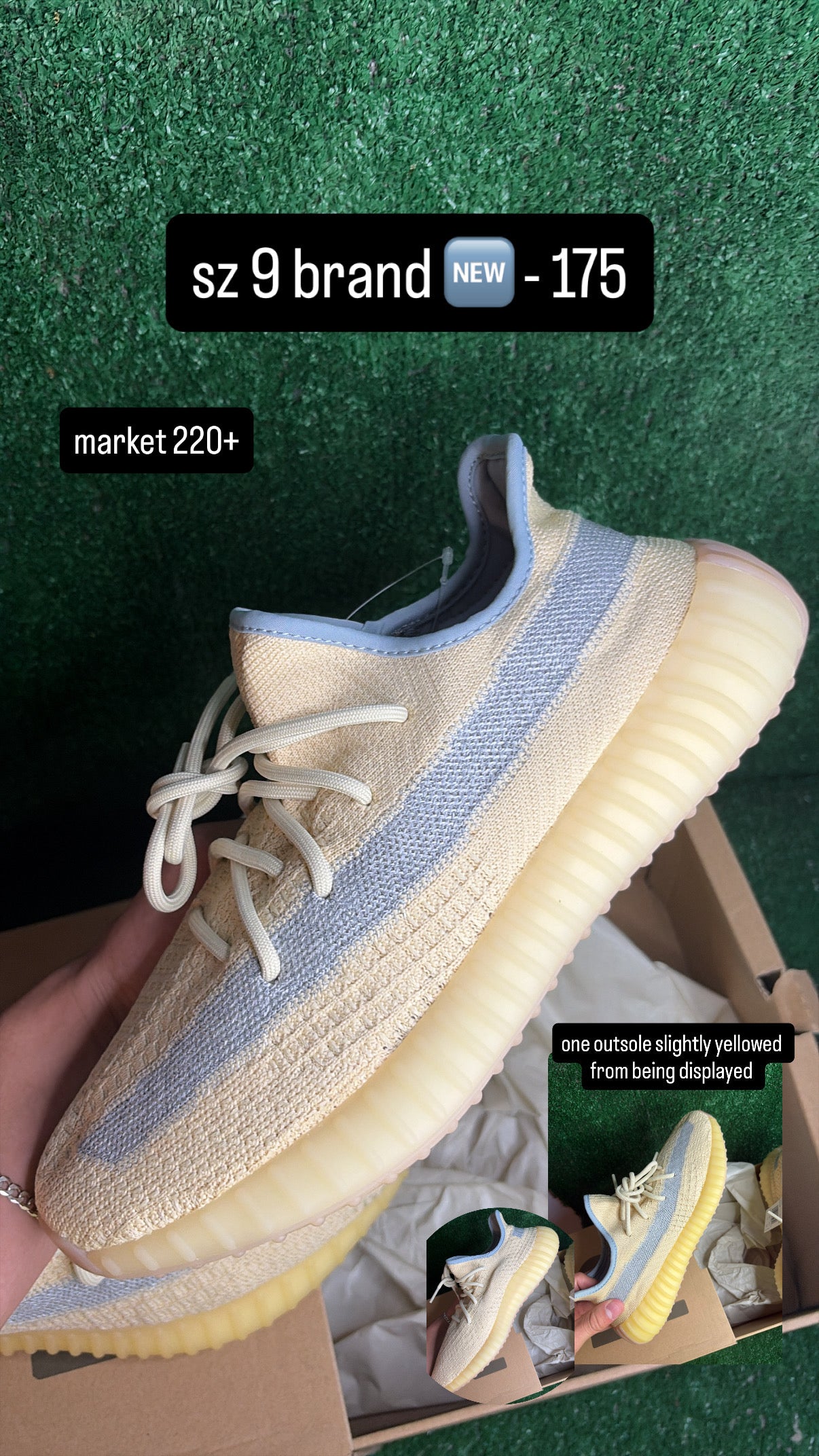 Yeezy 350 Boost V2 Linen Size 9