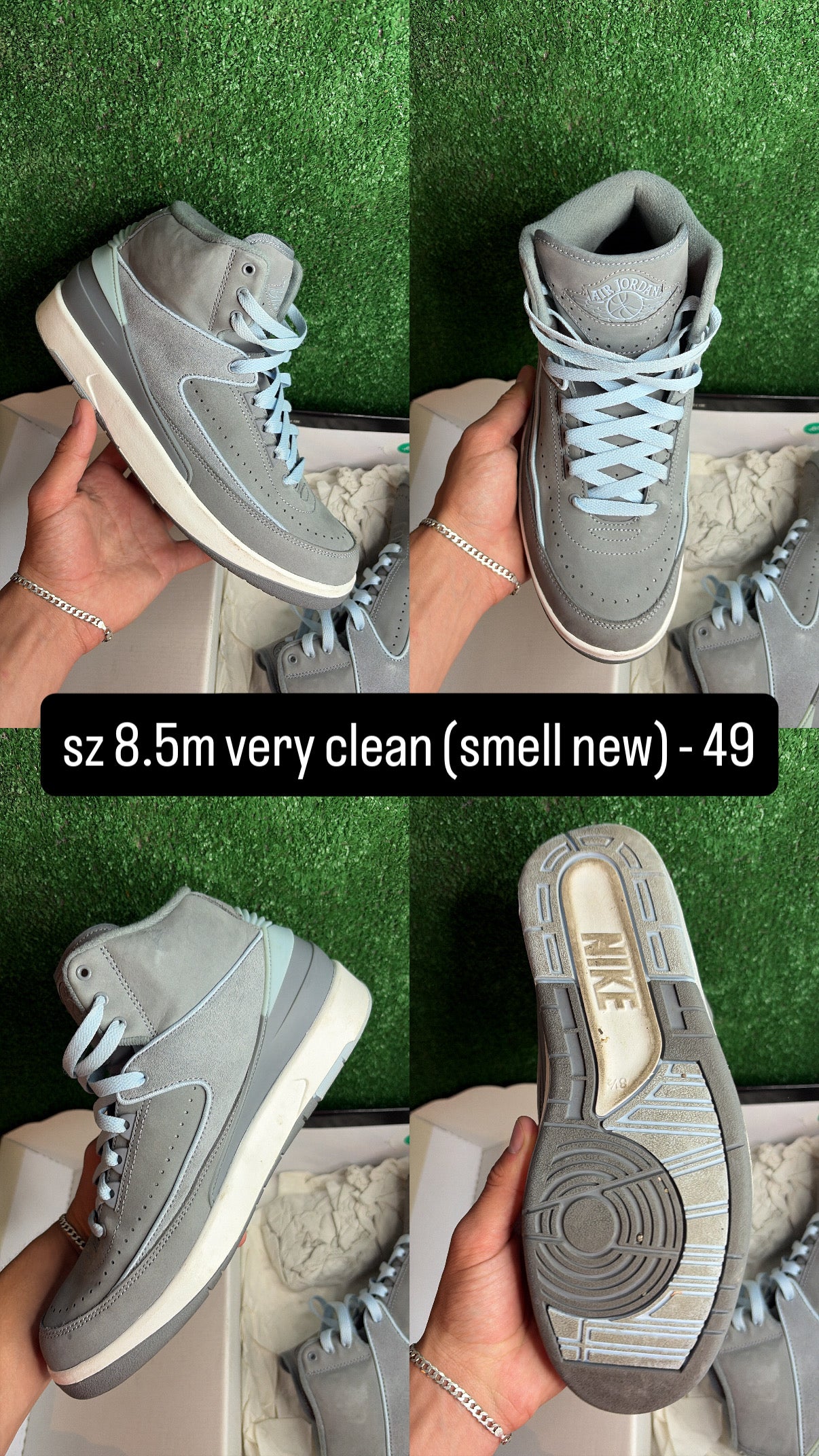 Jordan 2 Cool Grey Size 8.5m