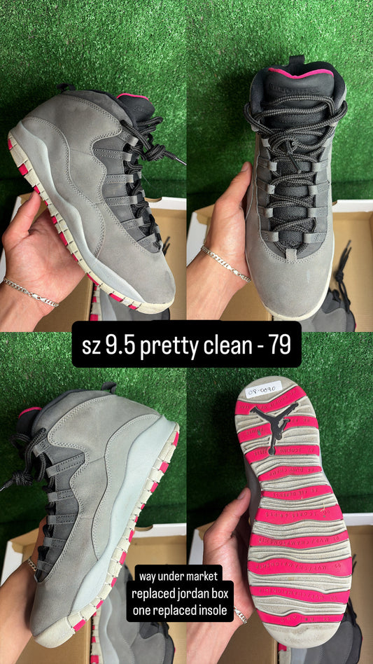 Jordan 10 Smoke Grey Size 9.5y