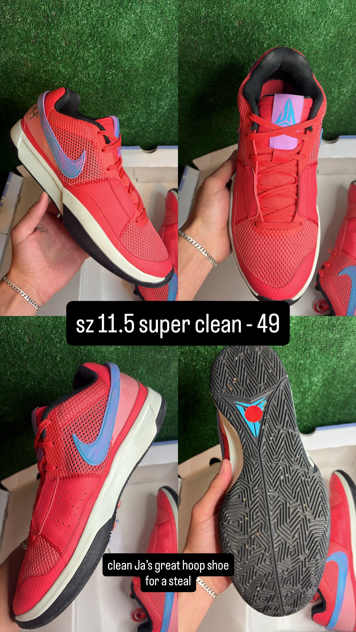 Nike Ja 1 Ember Glow Size 11.5