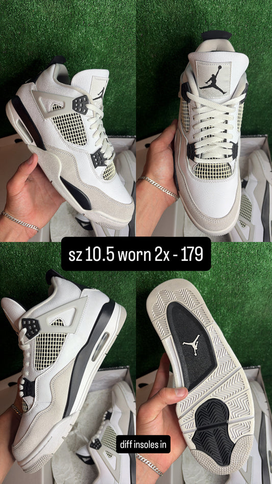 Jordan 4 Military Black Size 10.5