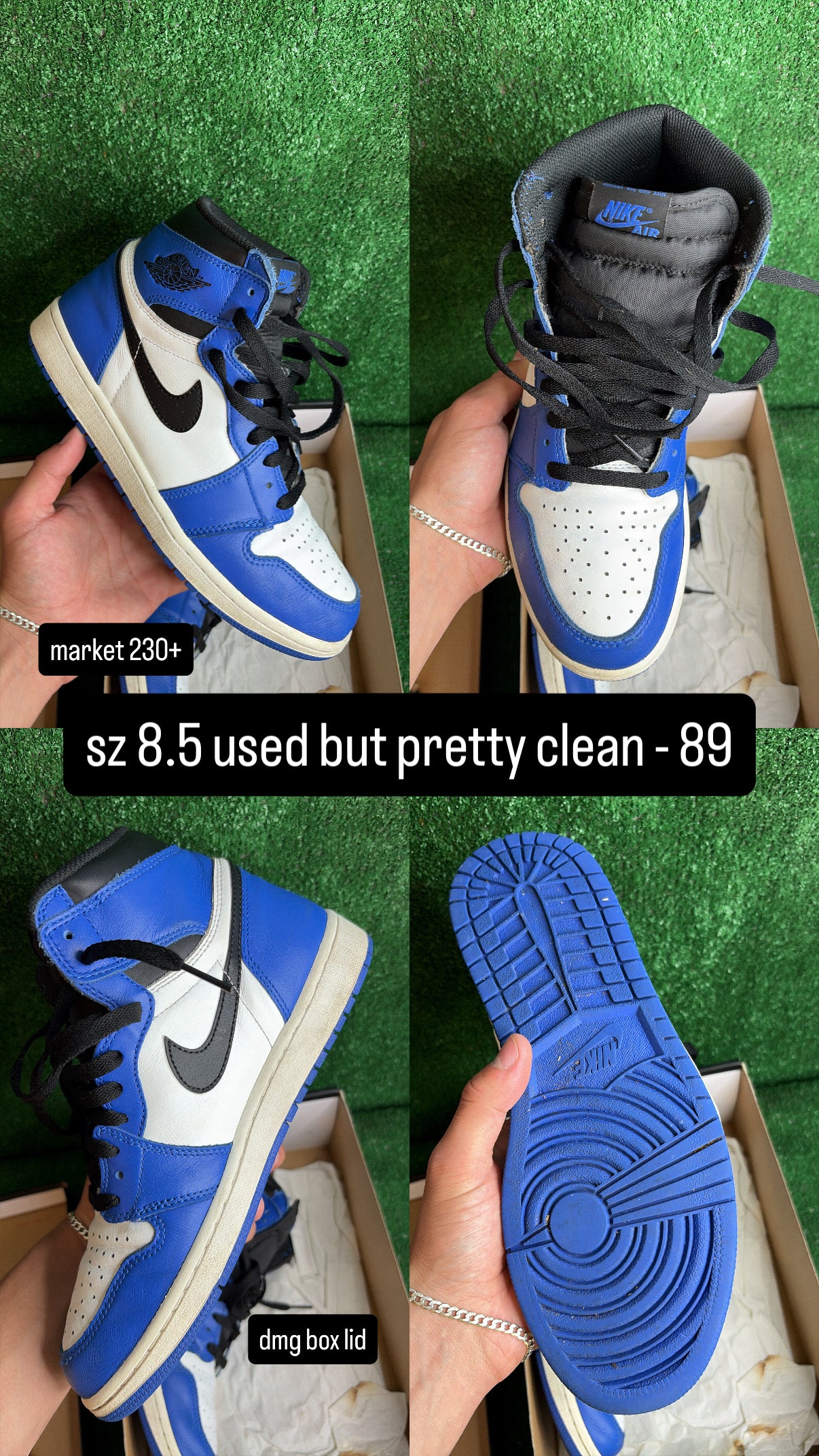 Jordan 1 High Game Royal Size 8.5