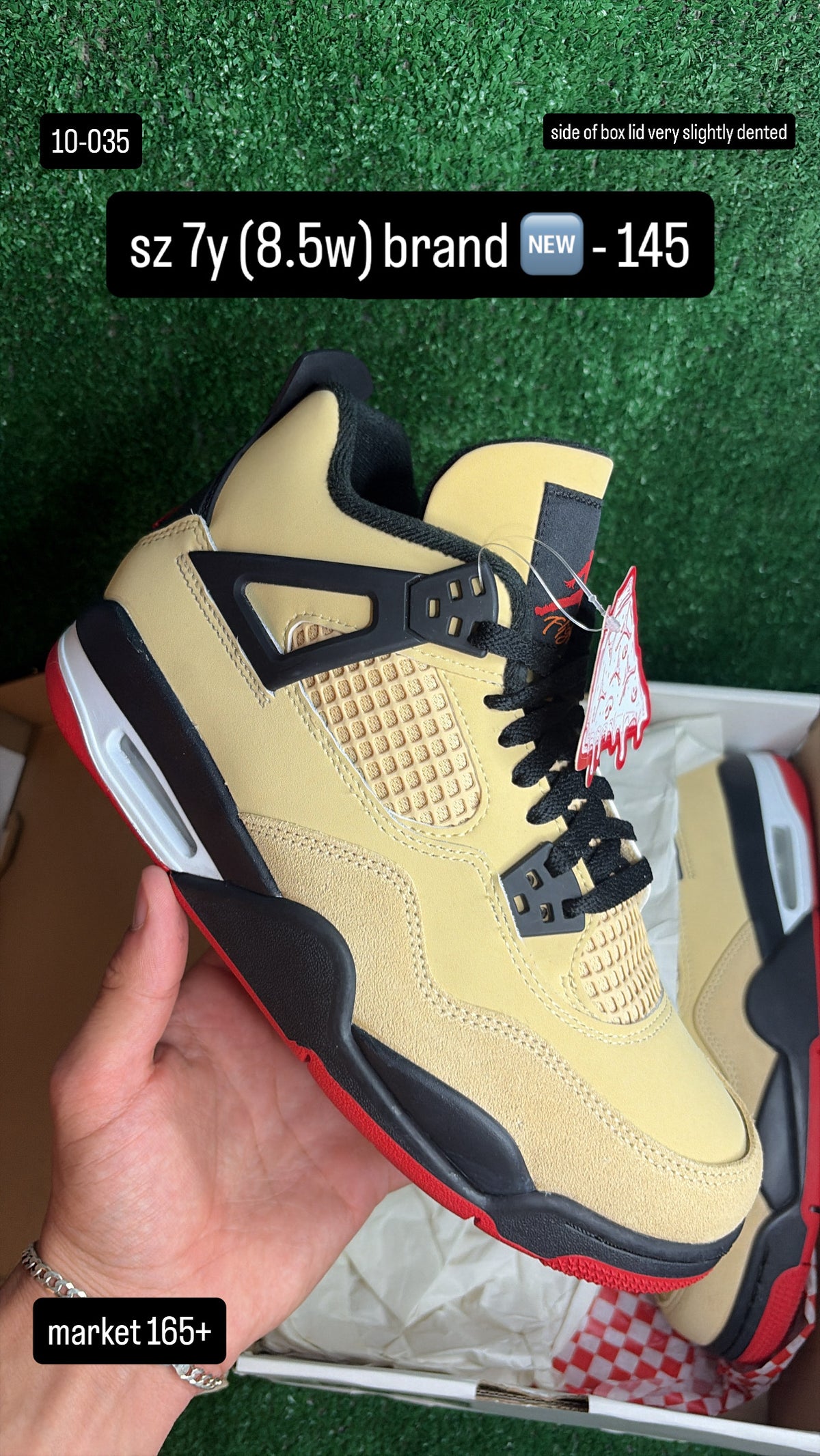 Jordan 4 Pizza Size 7y (8.5w)