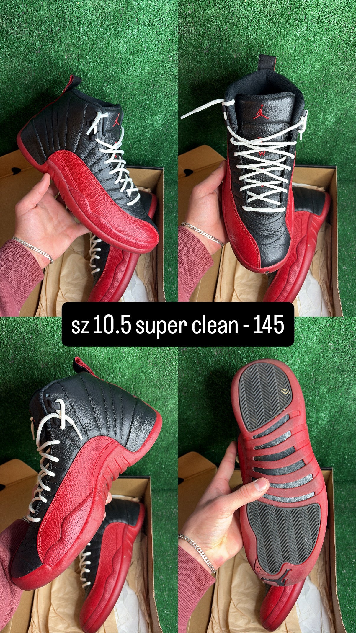Jordan 12 Flu Game Size 10.5