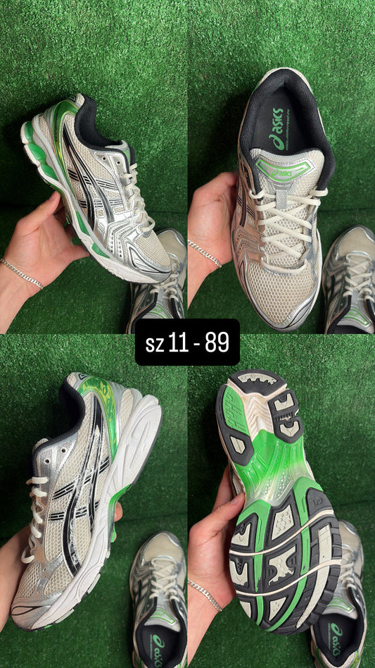 Asics Kayano 14 Green Silver Size 11