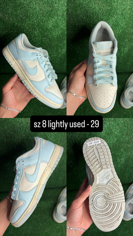 Nike Dunk Low Glacier Ice Blue Size 8