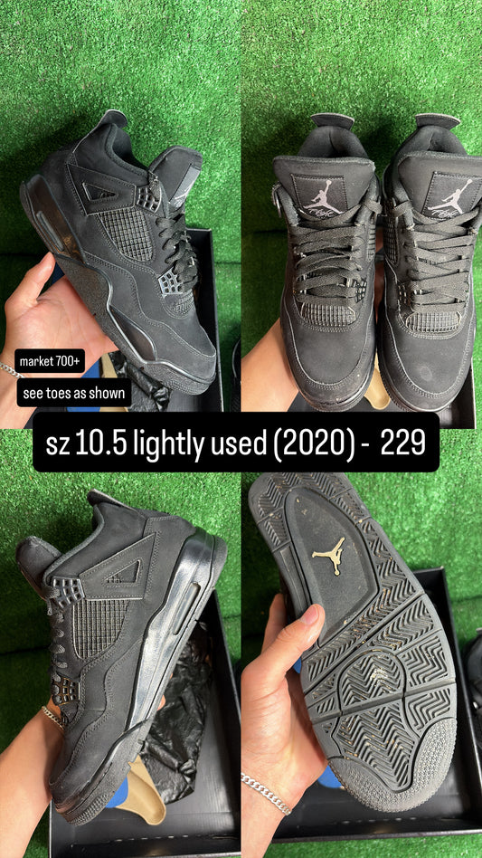 Jordan 4 Black Cat Size 10.5 (2020)