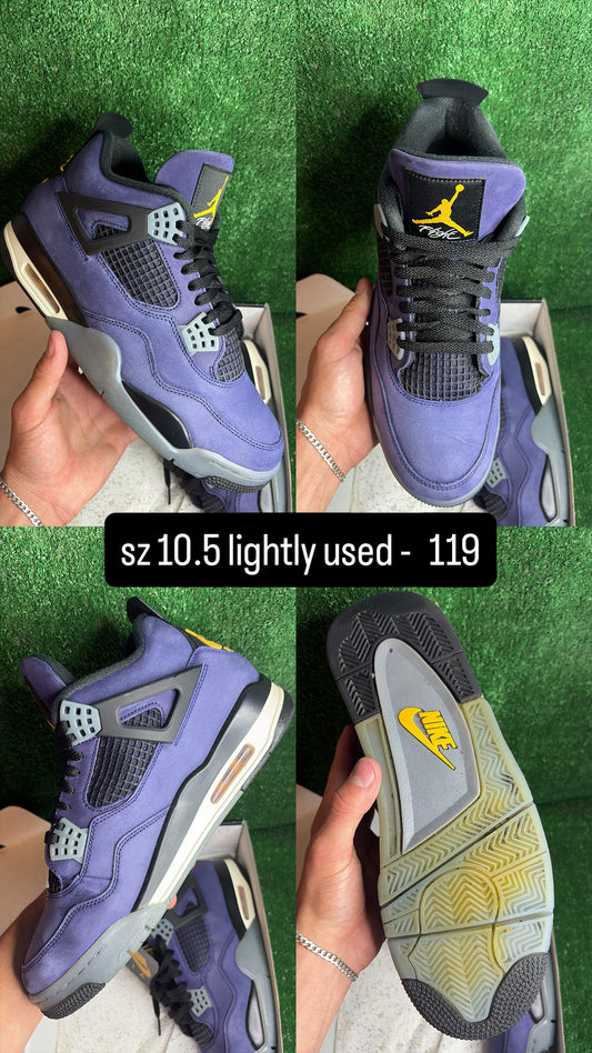 Jordan 4 Lakers Size 10.5