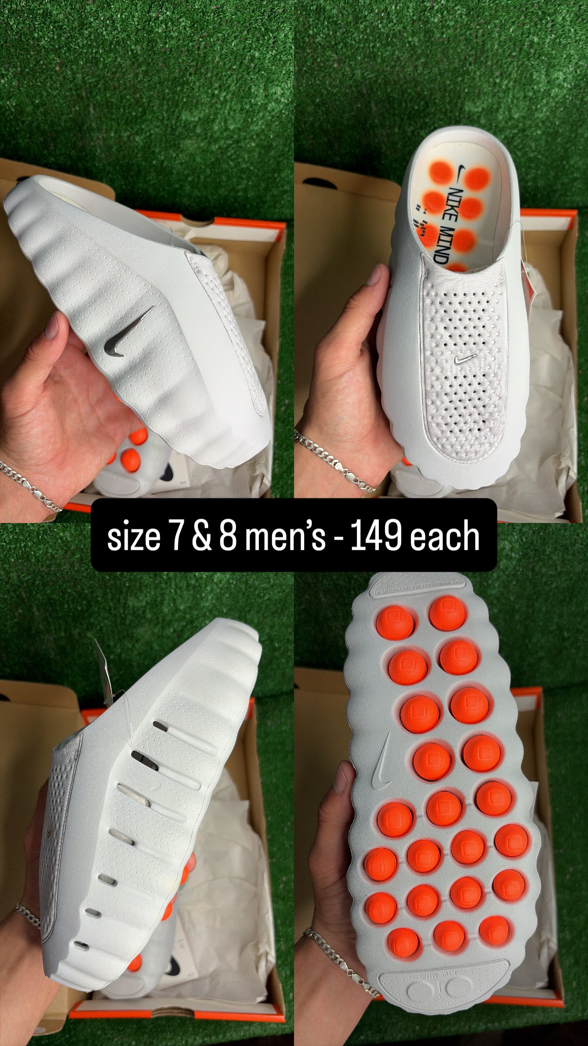 Nike Mind 001 Light Smoke Grey Size 7 & Size 8