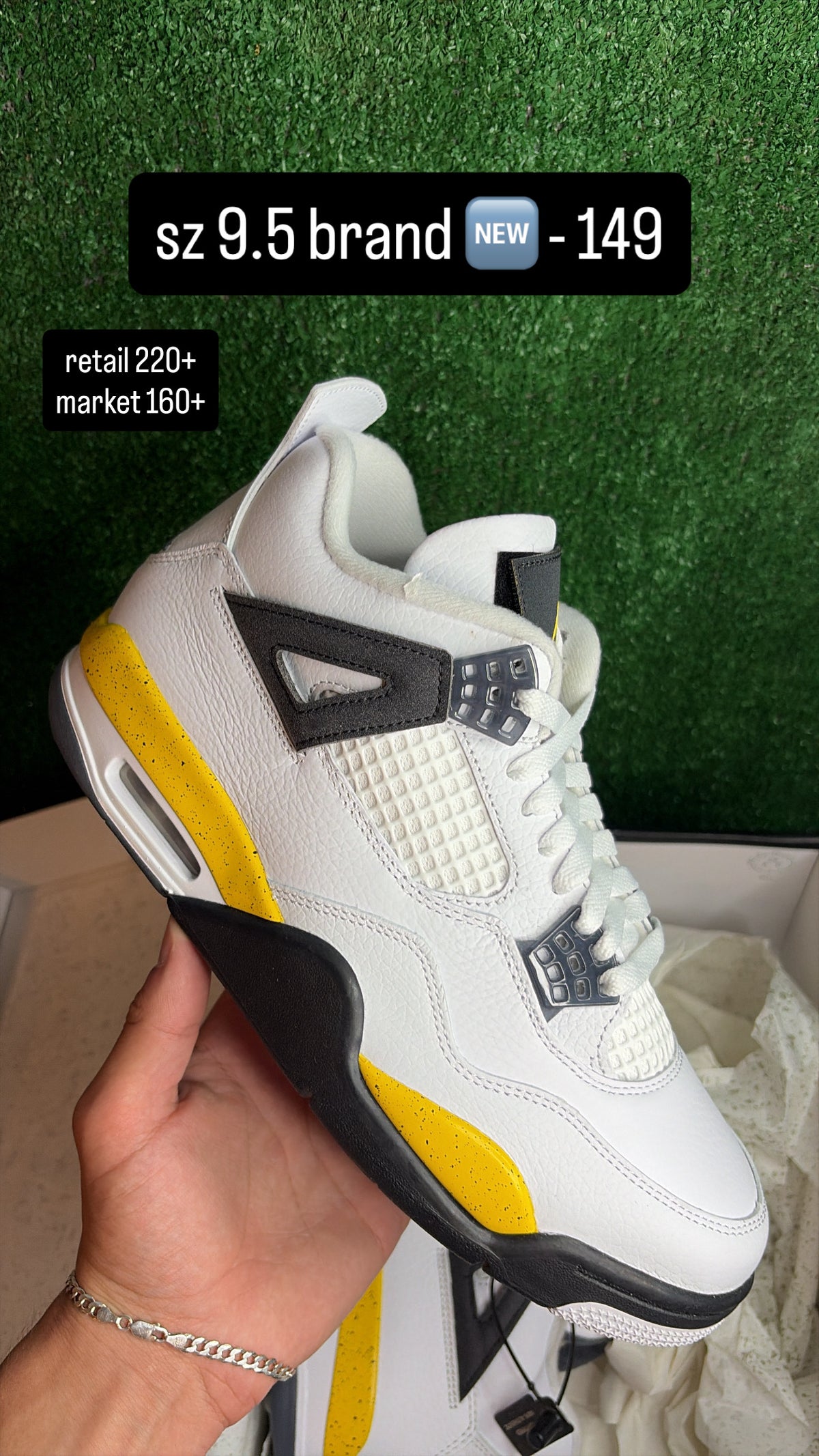 Jordan 4 Tour Yellow Size 9.5