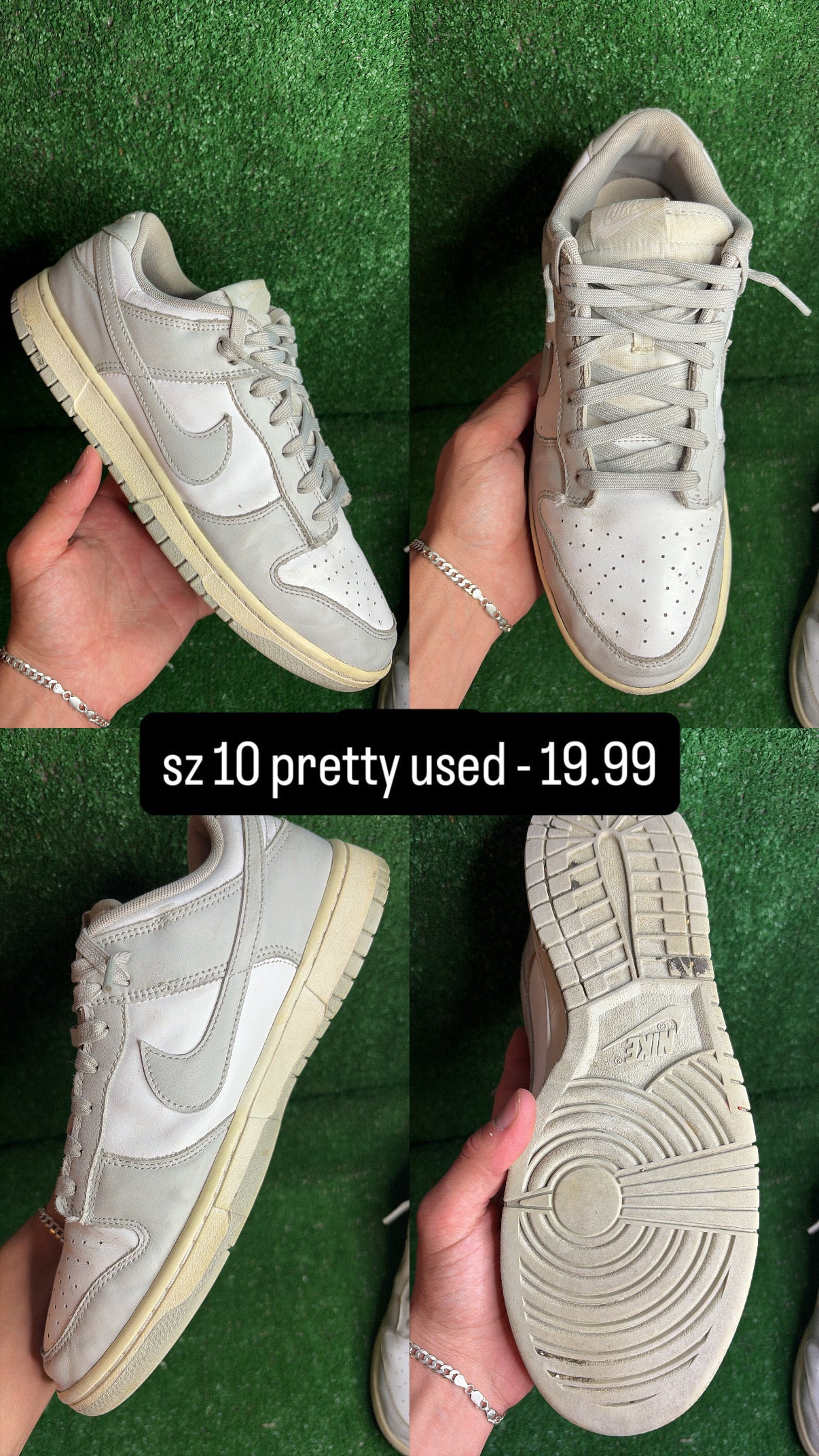 Nike Dunk Low Grey Fog Size 10