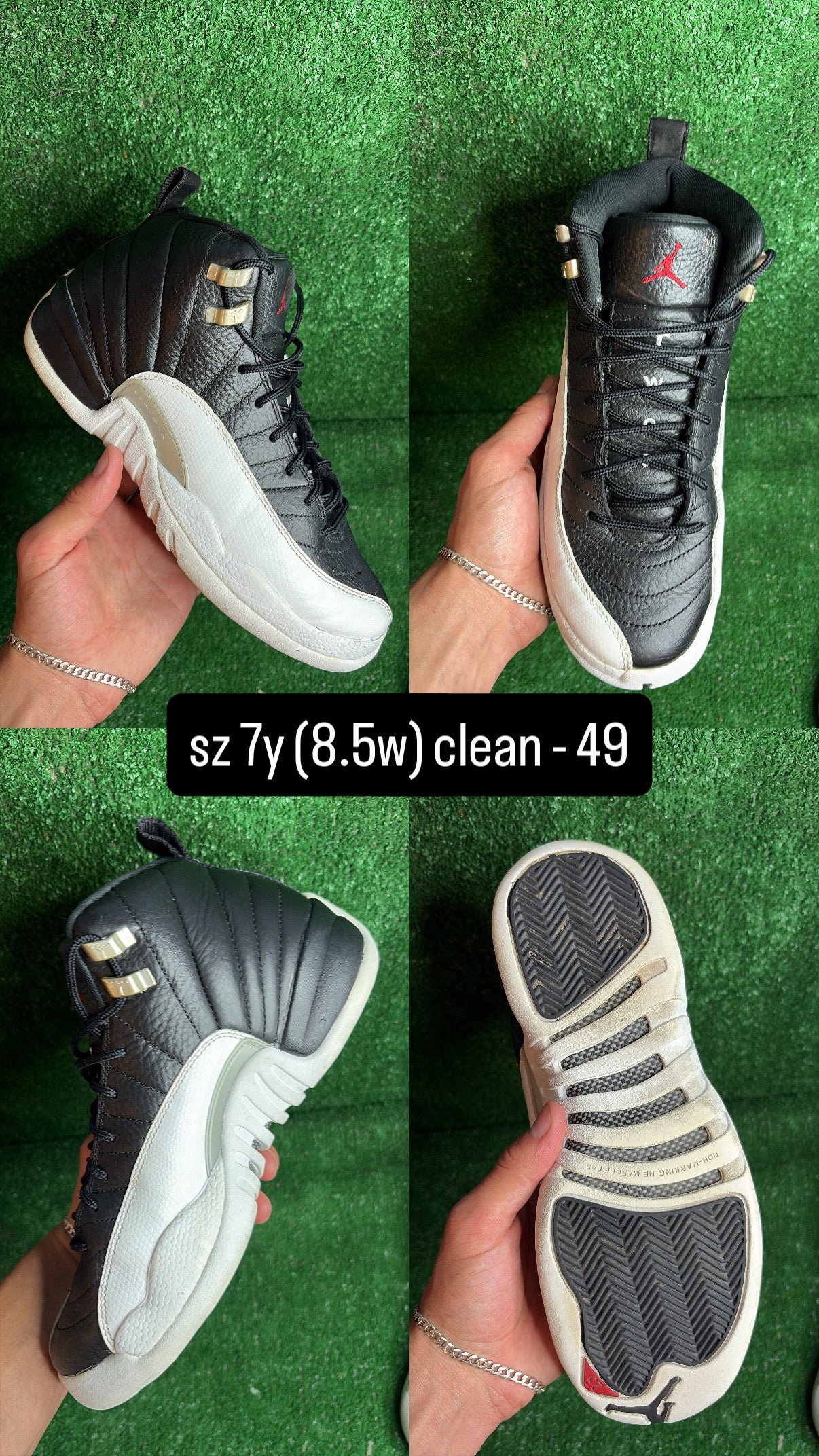 Jordan 12 Playoff Size 7y (8.5w)