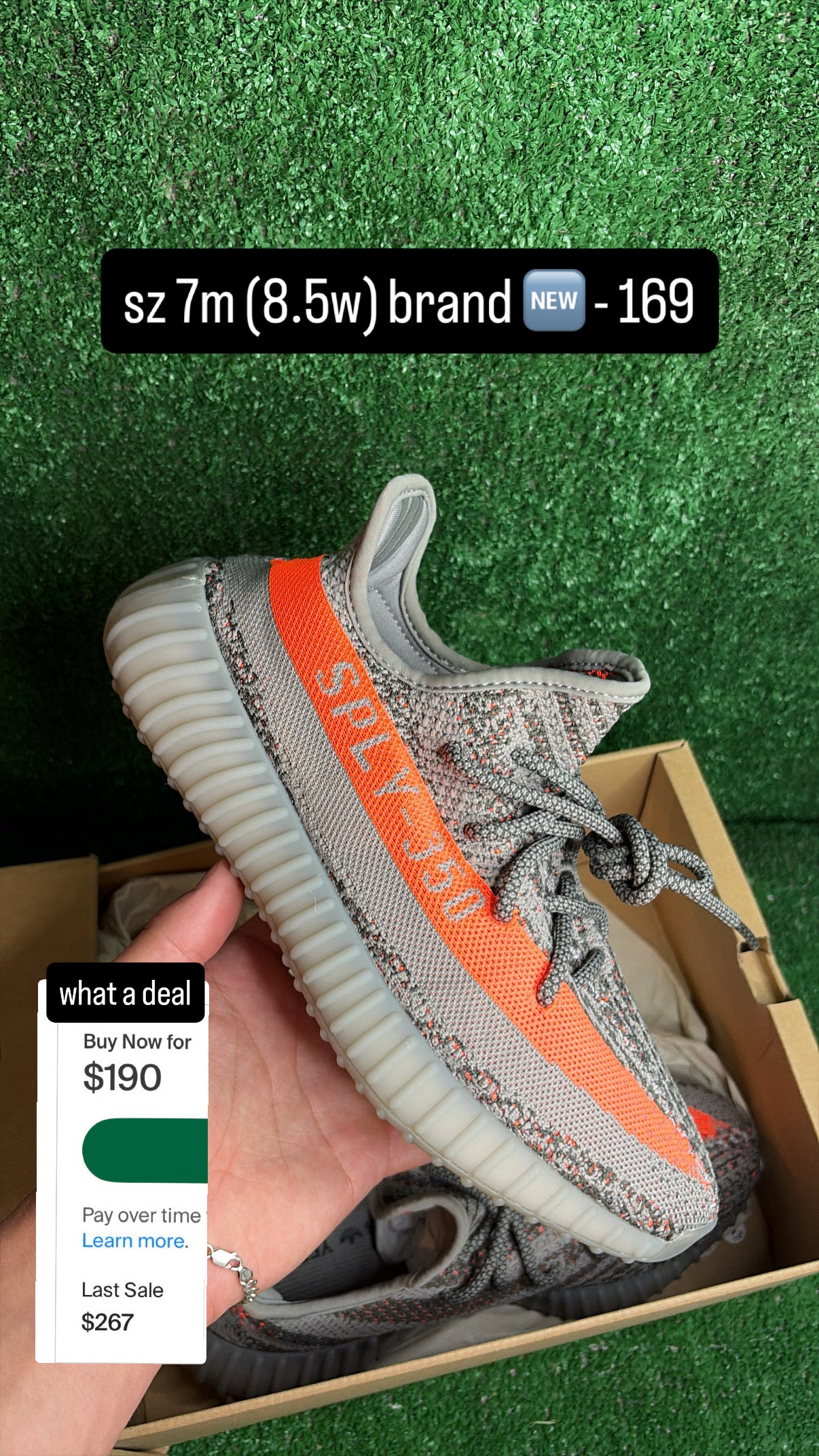 Yeezy 350 V2 Beluga Reflective Size 7m (8.5w)