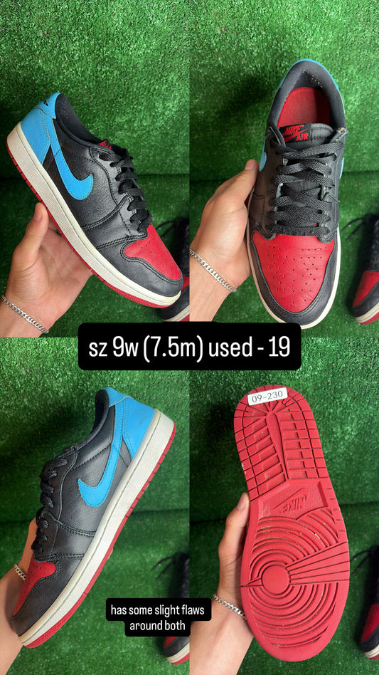 Jordan 1 Low UNC To Chi Size 7.5m (9w)