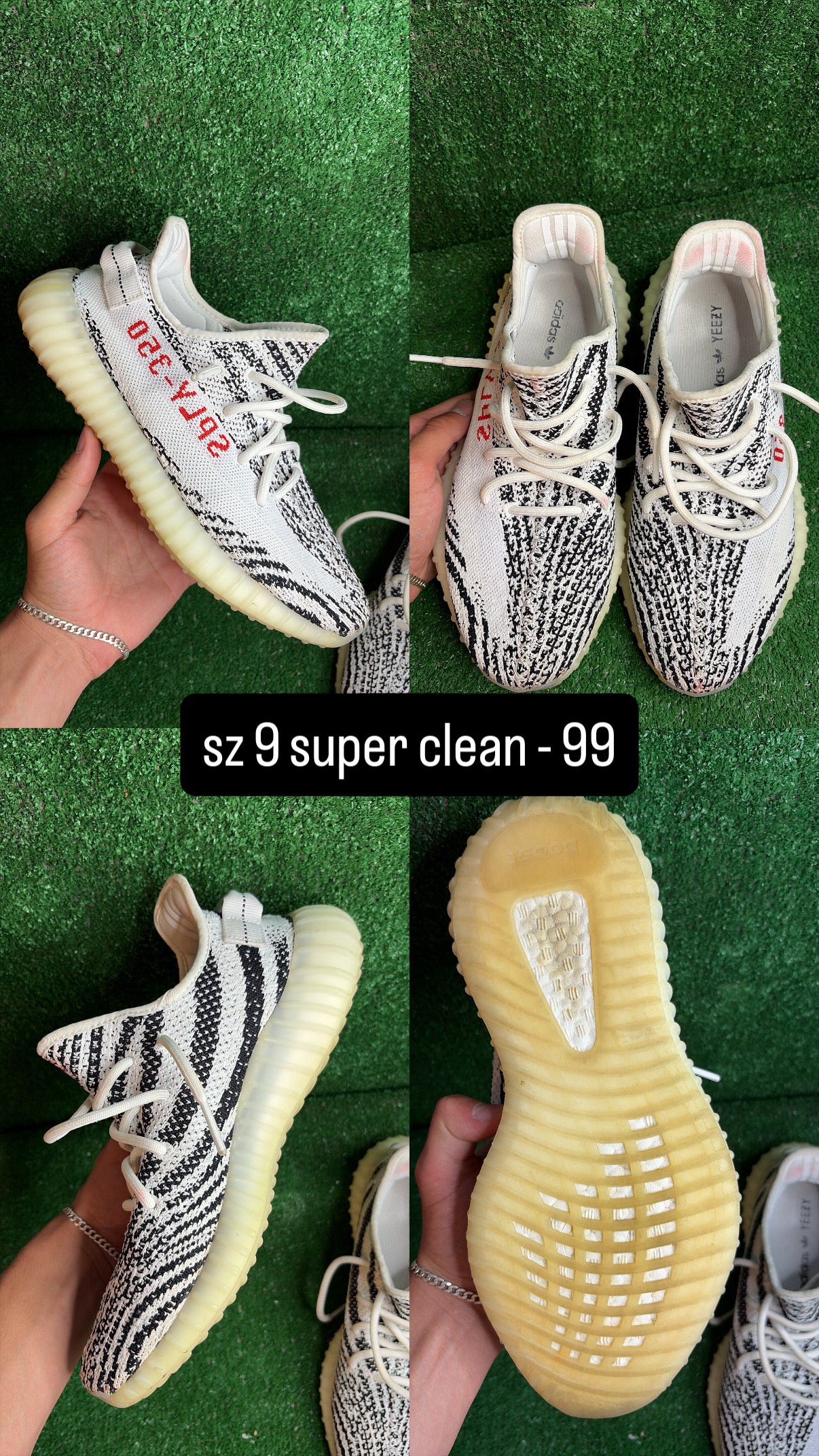 Yeezy 350 Zebra Size 9
