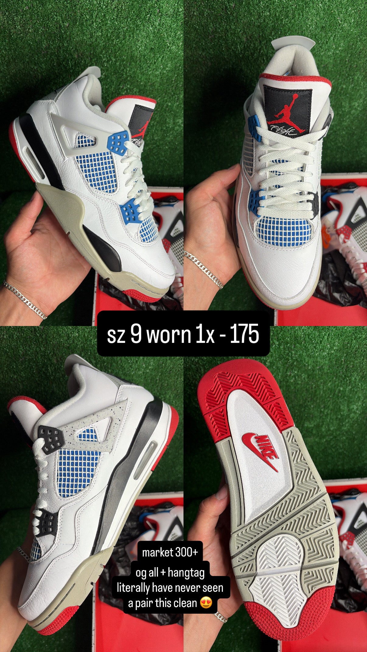 Jordan 4 What The Size 9