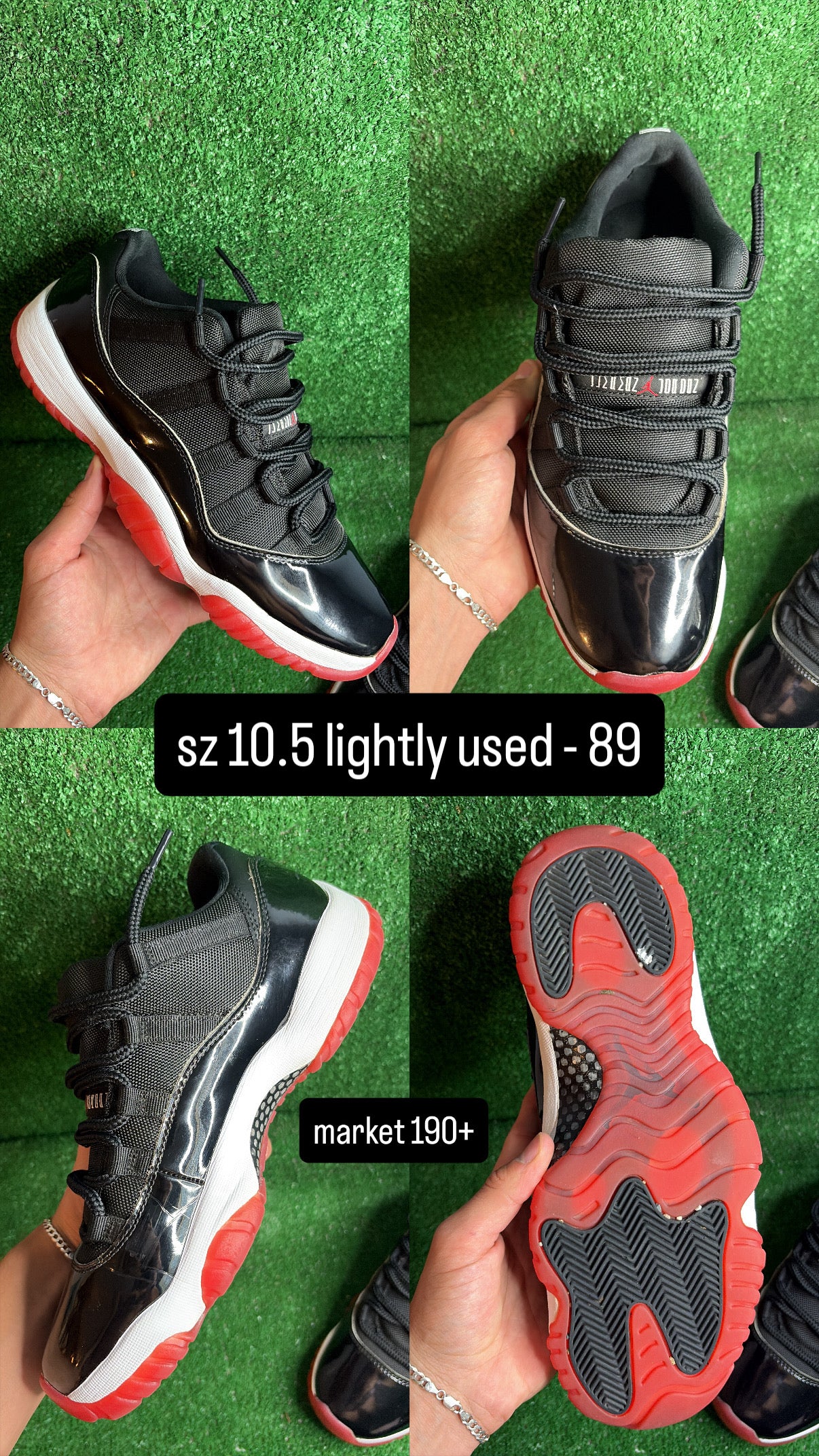 Jordan 11 Low Bred Size 10.5