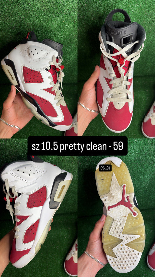 Jordan 6 Carmine Size 10.5